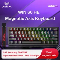 AULA WiN 60 Magnetic Axis Keyboard RT Custom Mechanical Wired Connection for Gaming with Webdriver for 8K Response Rate