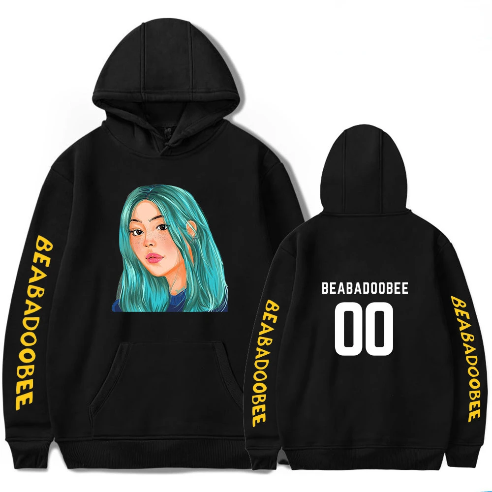 

Толстовка Beabadoobee Merch оверсайз для мужчин и женщин, Свитшот в стиле Харадзюку, уличная одежда, пуловер в стиле хип-хоп, куртка с капюшоном, повседневная спортивная одежда
