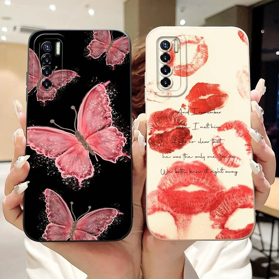 Elegant Floral Pattern Soft Silicone Shockproof Phone Case