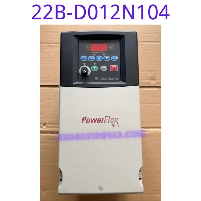 

Used frequency converter 22B-D012N104 5.5KW/380V, function tested, intact, appearance intact