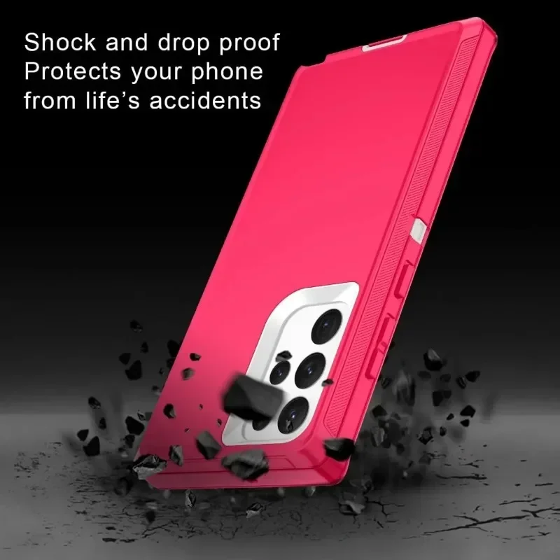 Heavy Duty Defend Armor Shockproof Phone Case withCover Box