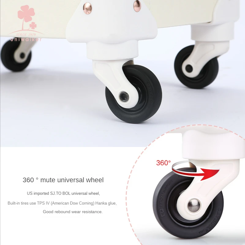 20/22/24/26 inch large travel bag with wheels Trolley Suitcase set Retro Rolling luggage trolley luggage case Cosmetic bag