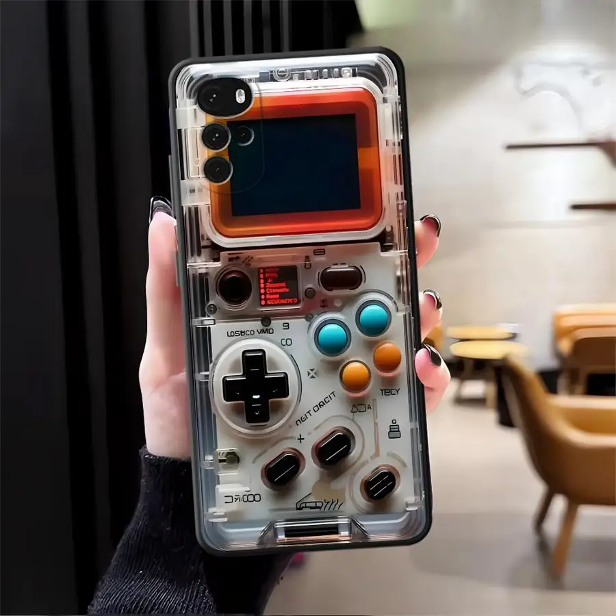 Vintage Style Gaming Console Protective Case - Black Soft Cover