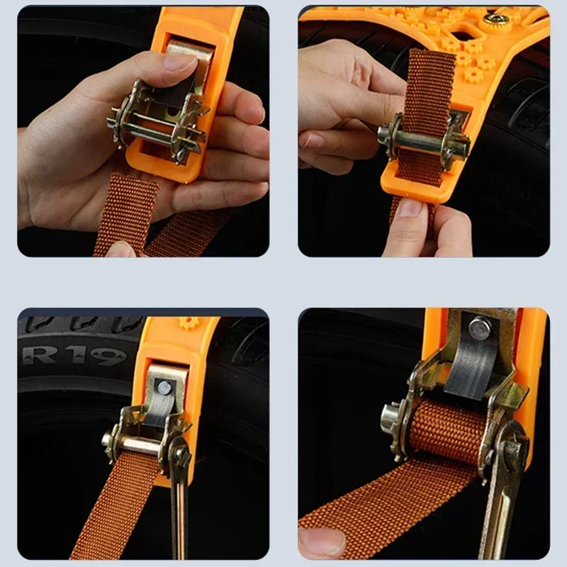 1Pc Universal Winter Car Wheel Tire Snow Chain High-quality Outdoor Driving Emergency Antiskid Snows Tyre Chain Auto Accessories