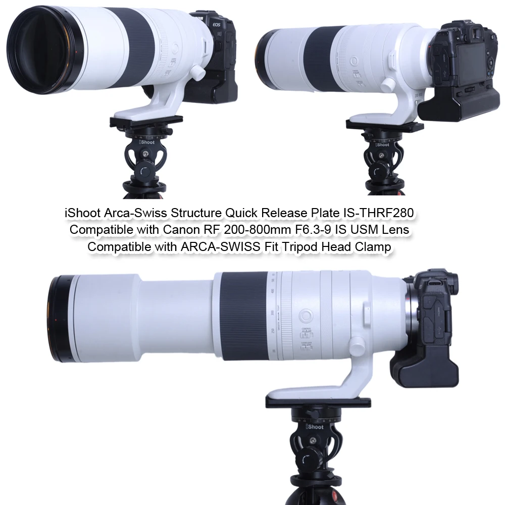IShoot Stativring Für Canon RF 100–400mm Objektiv – Mit Arca-Swiss Schnellwechselplatte