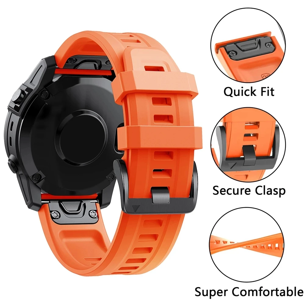 Enhanced Silicone QuickFit Watch Strap - Premium Adjustable Band