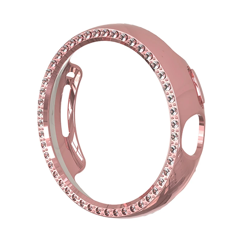 Luxurious Diamond-Studded TPU Watch Case - Sleek and Durable Protection