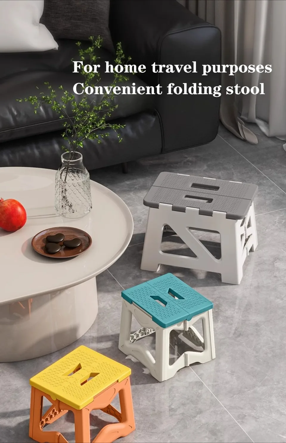 Description Picture 4 of itemFolding Stool Portable Strong Load-bearing Capacity Outdoors Non-slip Plastic Simple Chair Comfortable Low Stool Fishing Chair