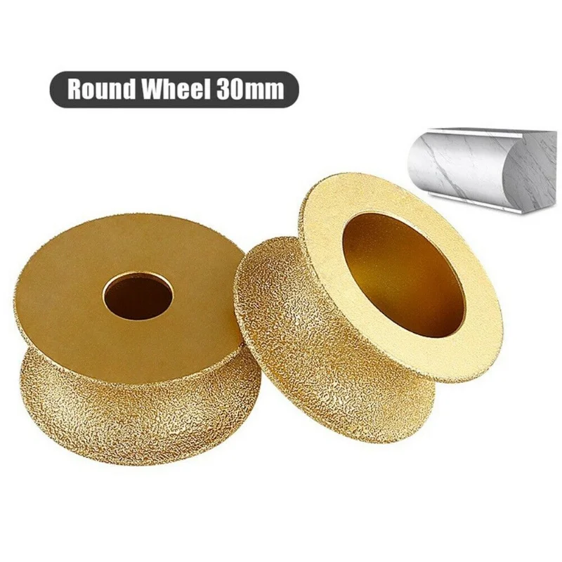 Mola diamantata brasata sottovuoto rotonda da 75mm/3 pollici Demi Bullnose Edge per smerigliatrice angolare disco diamantato utensili per ruote Abrasive