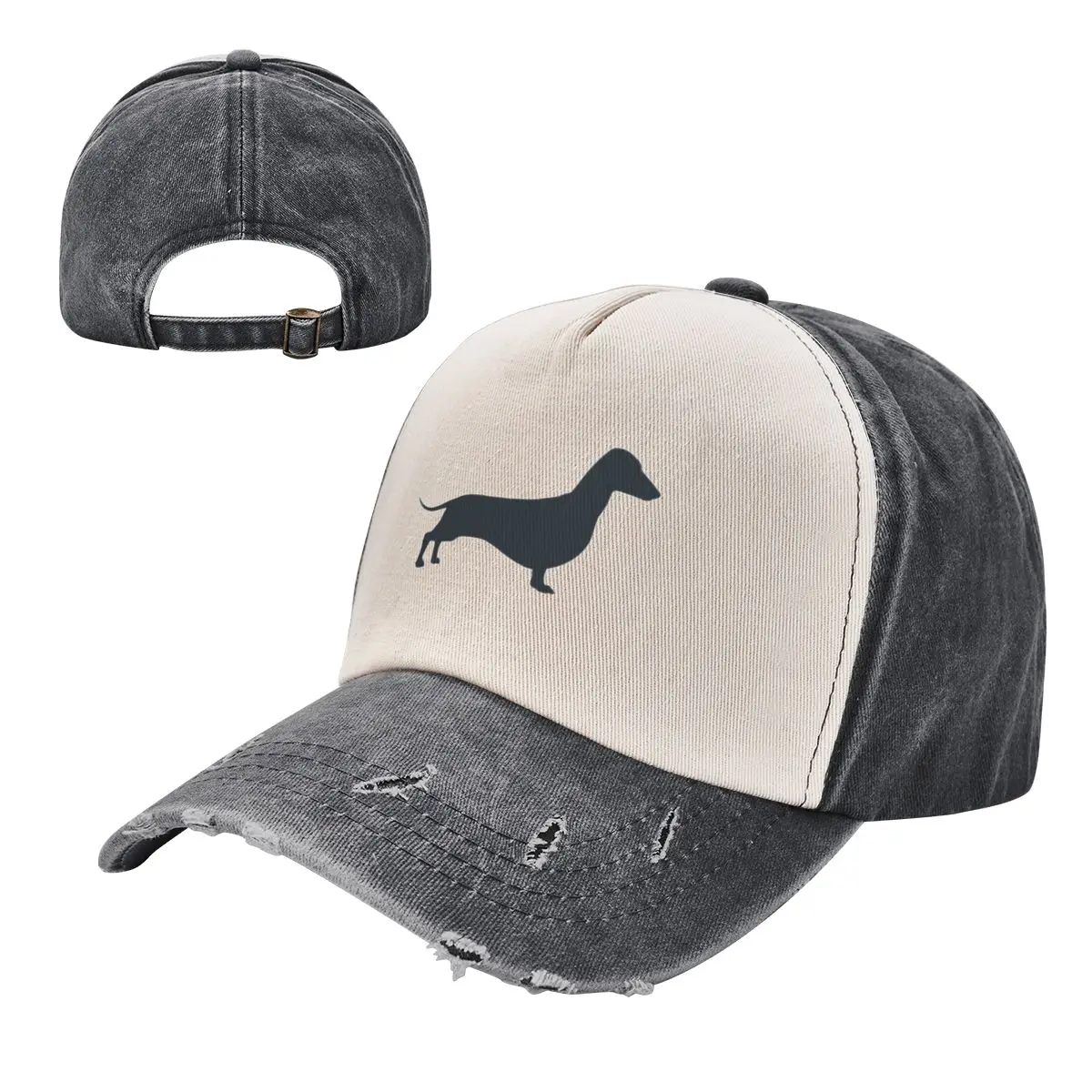 

Unisex Fashion Dachshund Dog Washed Baseball Caps