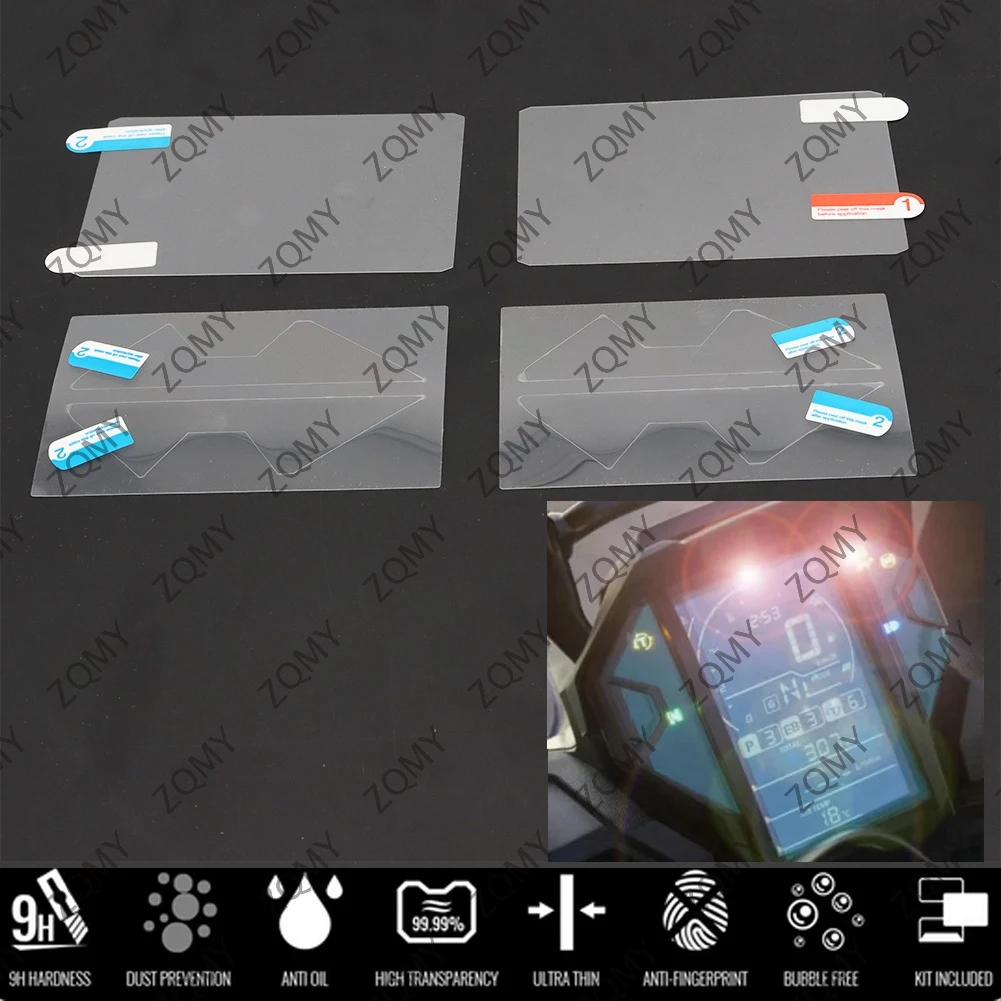 

2Pcs Motorcycle Speedometer Protective Film For Honda Africa Twin CRF1000L 2018 2019 Dashboard Screen Protector