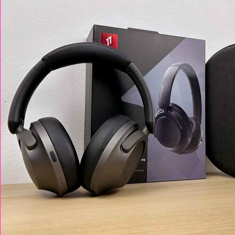 Оригинальные наушники 1MORE Sonoflow, беспроводные наушники Bluetooth LDAC Hi-Res ANC со встроенным 5 микрофоном, Проводная игровая гарнитура, время работы 70 часов