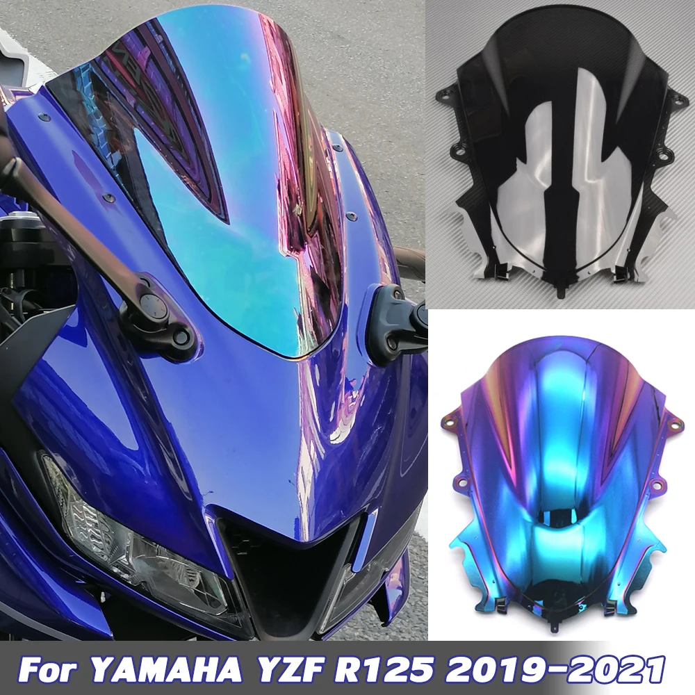 YZF R125 Kaca Depan Kaca Depan Double Bubble Deflectors Angin