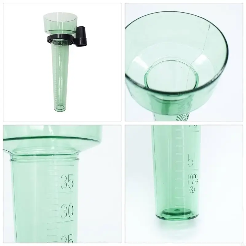 Garden Rain Gauges Plastic Inserted Rain Gauges Equipment for Outdoor Garden