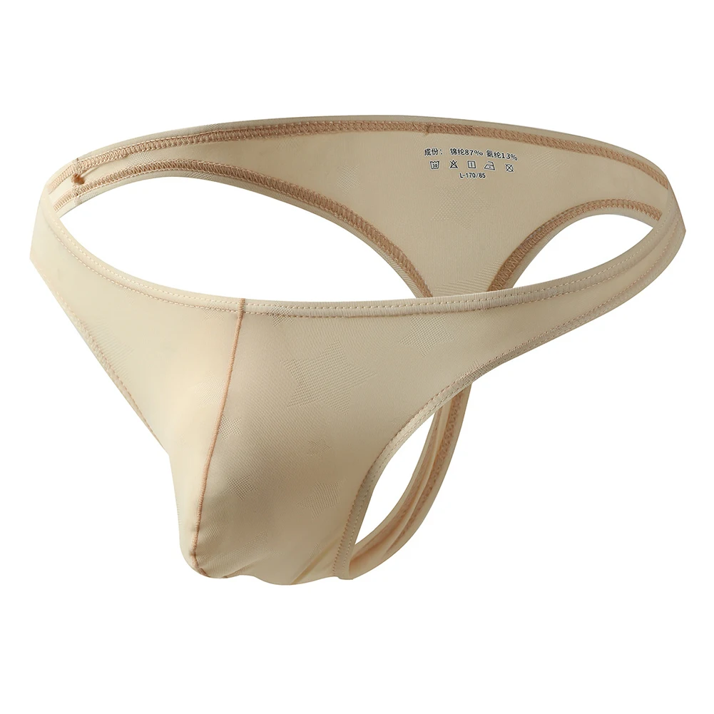 

Трусы-стринги мужские с низкой посадкой, пикантное нижнее белье, U-образные выпуклые дышащие Трусы-стринги с карманом для мошонки, Т-образные, из вискозы