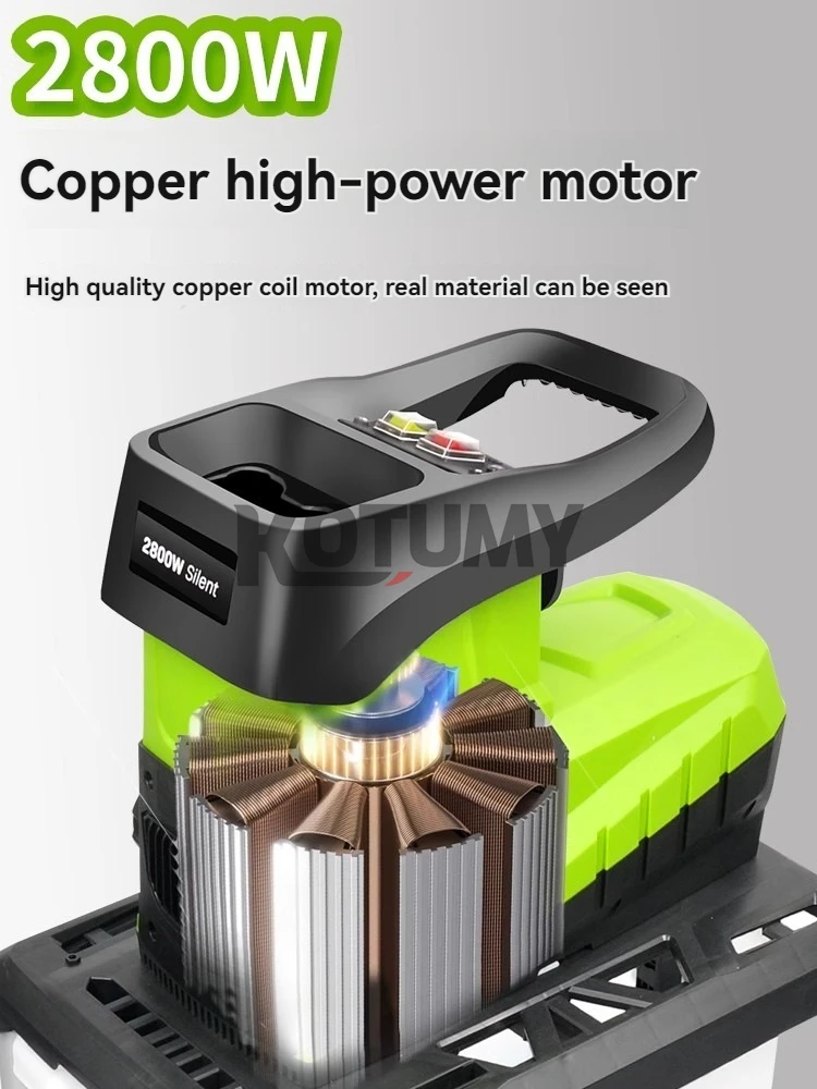 Electric Branch Crusher Garden Electric Pulverizer High Power Breaking Machine Tree Leaf Wood Shredder 3
