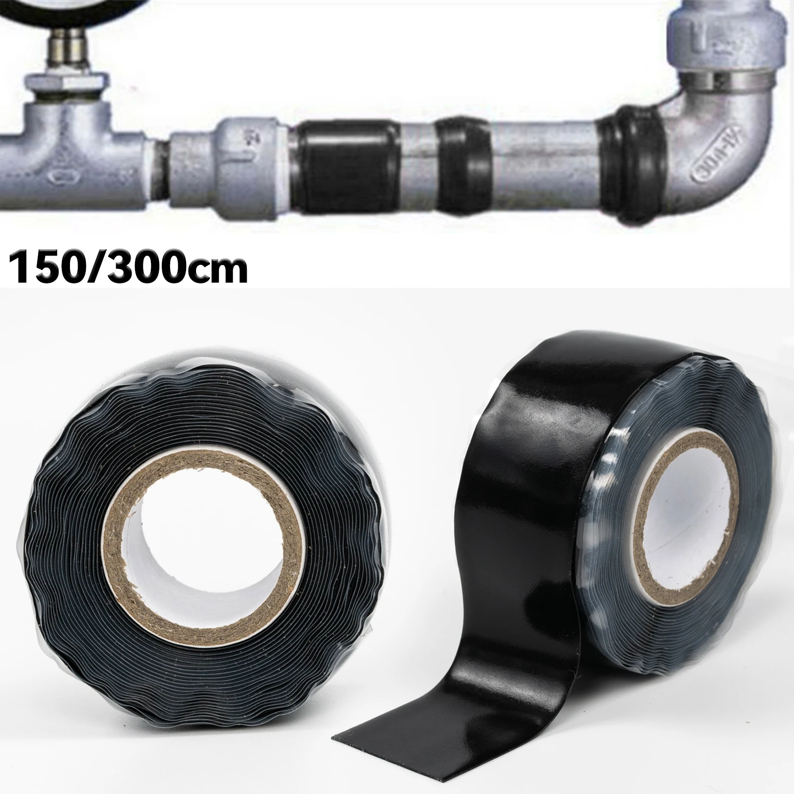 Electrician High Pressure Silicone Self-Adhesive Tape Waterproof Performance Repair Tape Rescue Self Fusing Wire Hose Film Tool adhesive cloth tape,wiring harness tape,automotive wiring tape