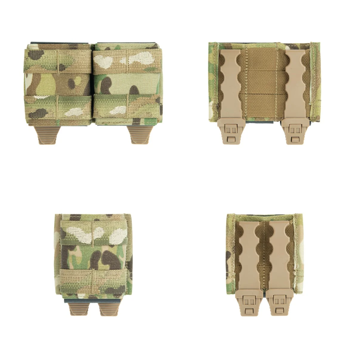 Outdoor Tactical Kywi 5.56 + 5.56 Dual Kit K Board Con Molle Strip Magazine Bag Mc Camo