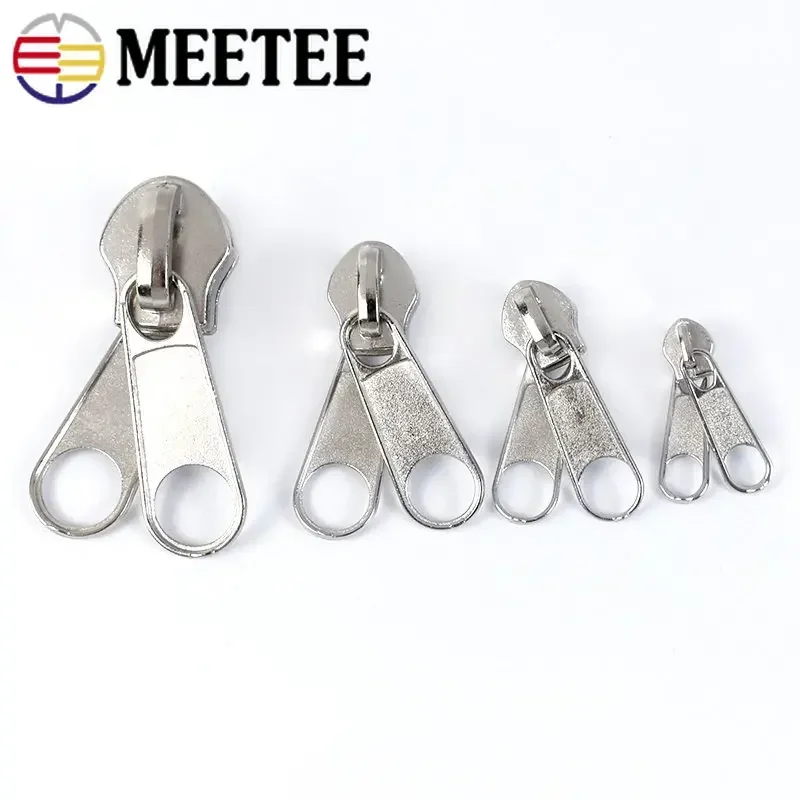 20Pcs 3# 5# 8# 10# Zipper Sliders for Nylon Zippers Head Single/Double Sided Pull Luggage Bag Zips Repair Kit Accessory zipper repair kit zipper sliders zipper heads zipper accessories