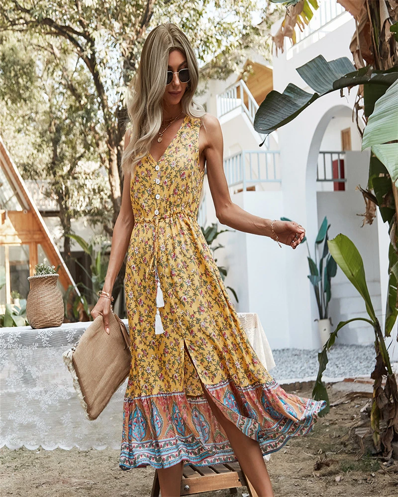 bohemian holiday dress