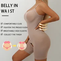 Body sculptant pour femme, contrôle du ventre, gainant intégral sans couture, short à entrejambe ouvert, gaine amincissante, rehausseur de fesses, sous-vêtement amincissant 4
