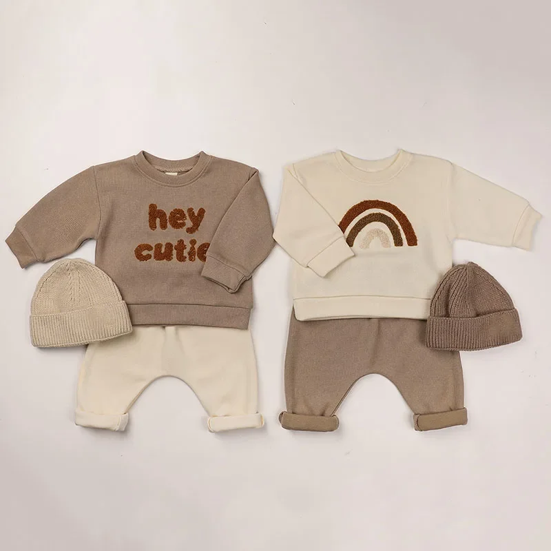 Autumn Baby Sports Suit Cotton Sweatshirt Sweatpants