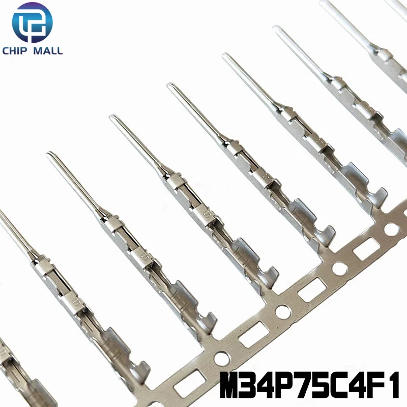 

100Pcs M34P75C4F1 Connector Male Terminal Adaptor Wire Diameter 0.22-0.35 Square New Stock