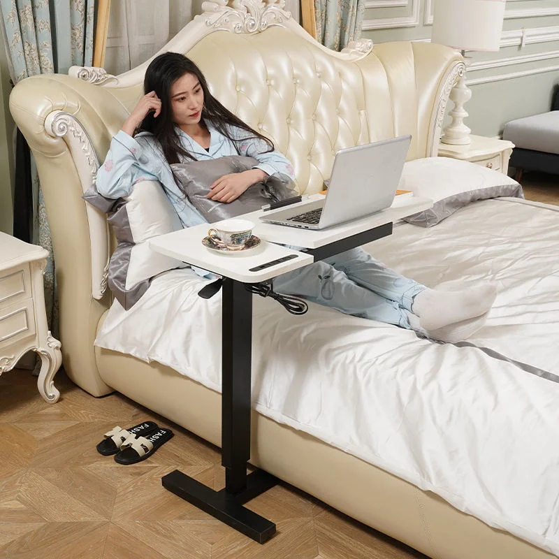 Computer desk removable lazy table bed desk sofa notebook adjustable folding lift bedside table laptop table folding table desks standing pneumatic automatic lifting desk computer office lazy bedside adjustment mobile desk training desk learning table