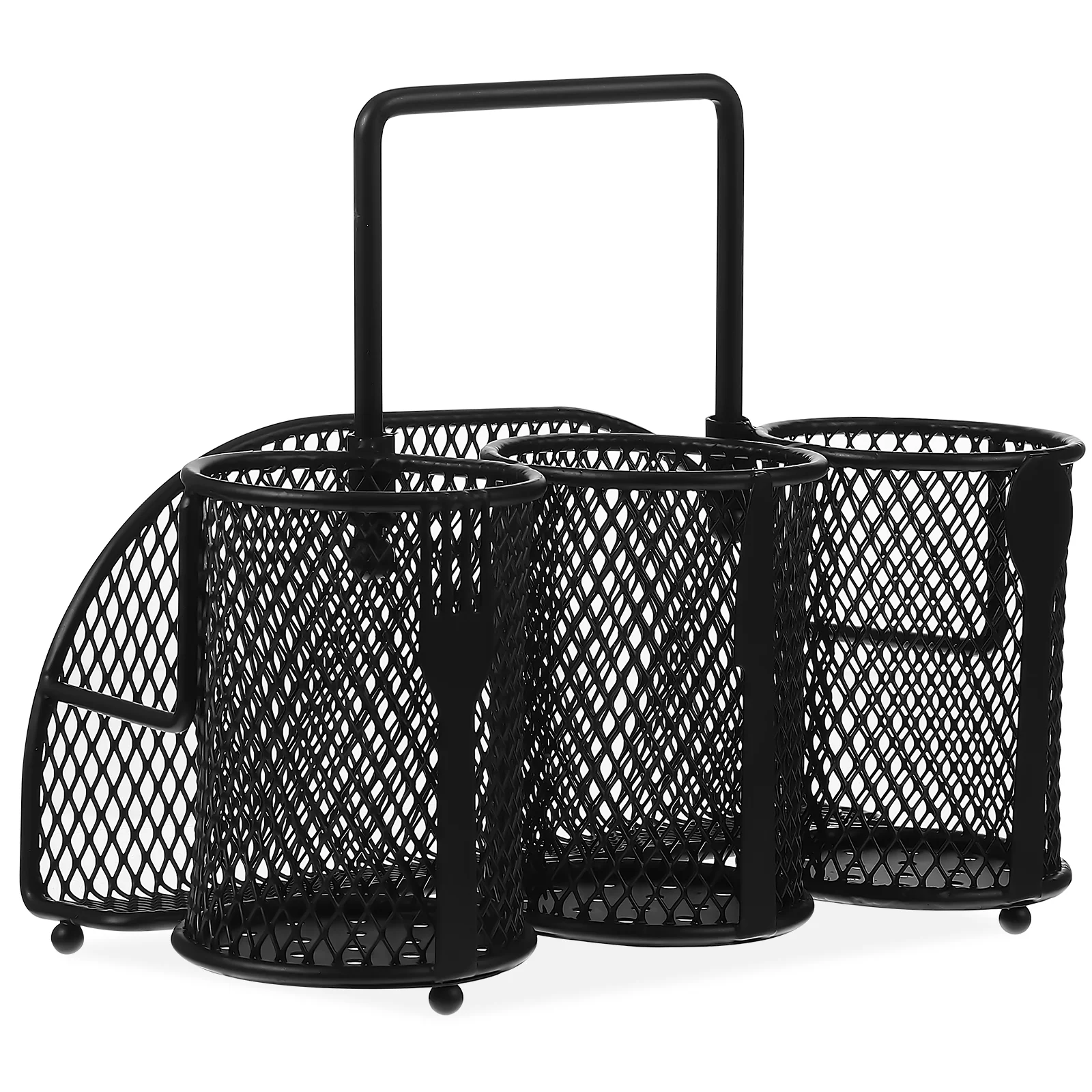 

Cooking Utensil Canister Picnic Supplies Cutlery Holder Metal Container Iron Chopsticks Basket Silverware