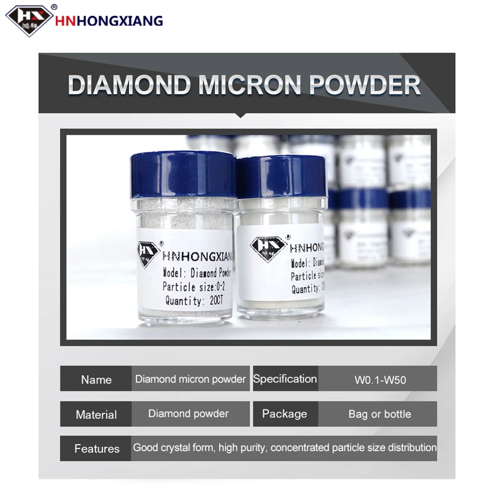 w50 36-54um 100 gram industrial synthetic diamond micron polishing diamond powder