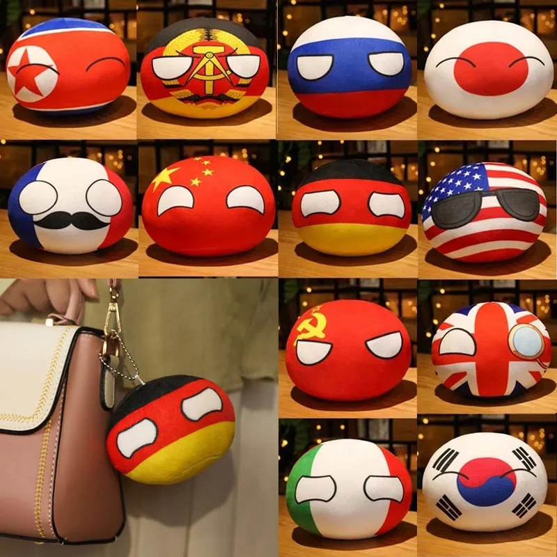 10 см Kawaii Country плюшевая игрушка мяч Polandball