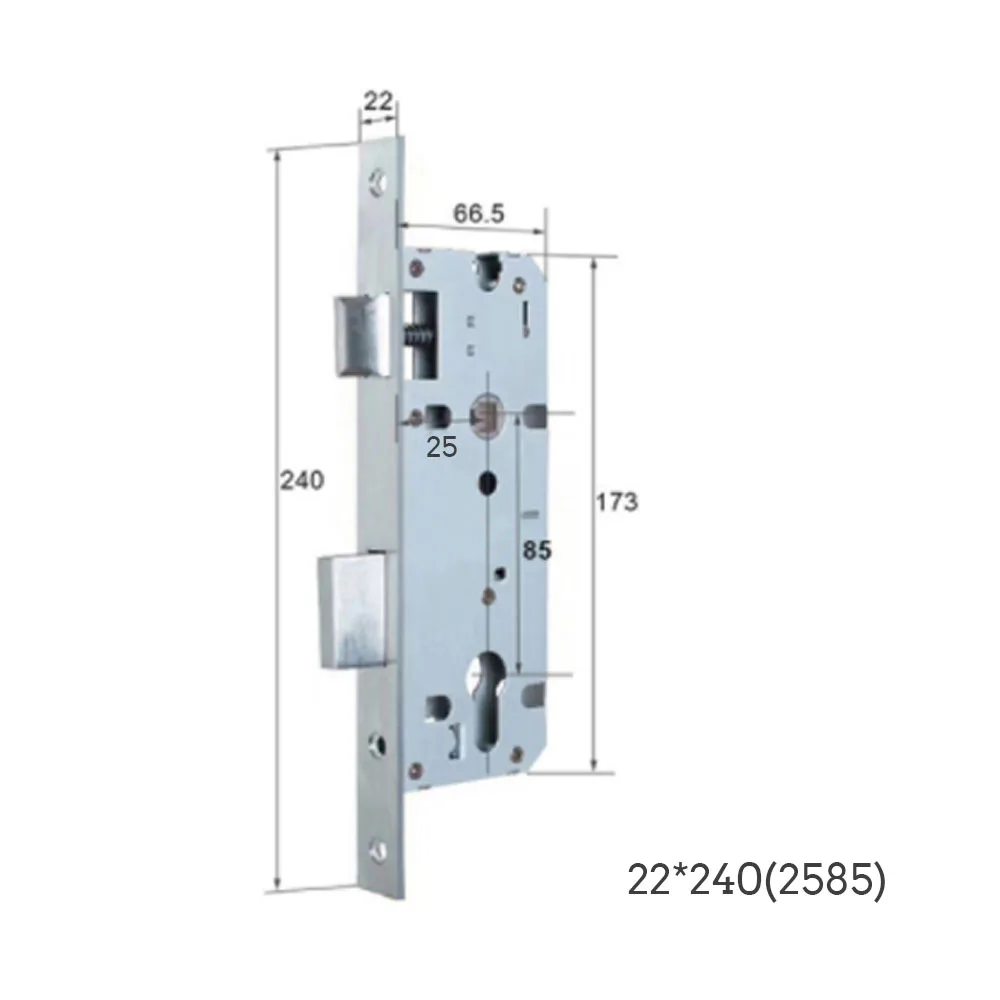 Fingerprint Smart Lock Fingerprint Lock body Specialized Mortise Smart Lock 5050 125mm-240mm 3585 4085 4585 5085 6085 7085 5572 6072