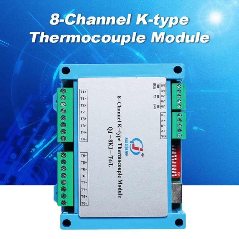 화칭준 8채널 K형 열전대 모듈 RS485 이더넷 MODBUS RTU/TCP 프로토콜 열저항 프로브용