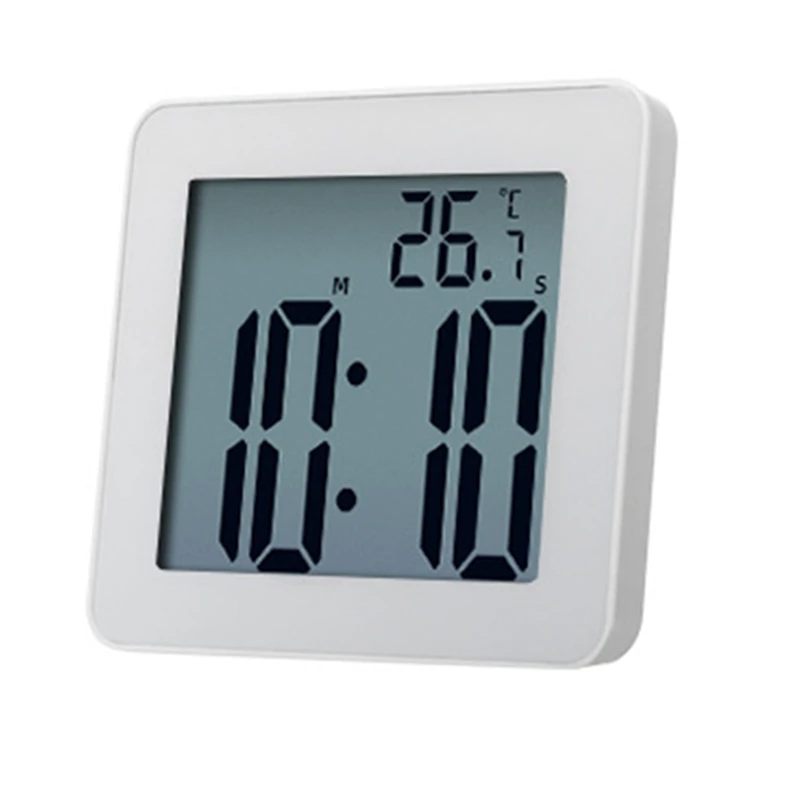 

Digital Bathroom Clocks Simple LCD Electronic Alarm Clock Waterproof Shower Watches Temperature Clocks Hanging Timer