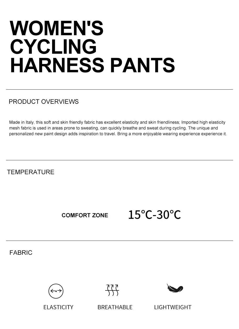 HISERWA Professionelle Radsport-Trägerhose für Damen, Frühling und Herbst, MTB-Rennradhose, atmungsaktive, stoßdämpfende Radhose – Detail 2