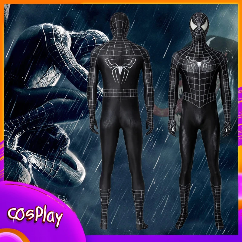 

Movie Venom Spider Man Cosplay Costume Superhero Men'S Jumpsuit Halloween Comic-Con Props Bodysuit Clothes Kid Adult X-Mas Gift