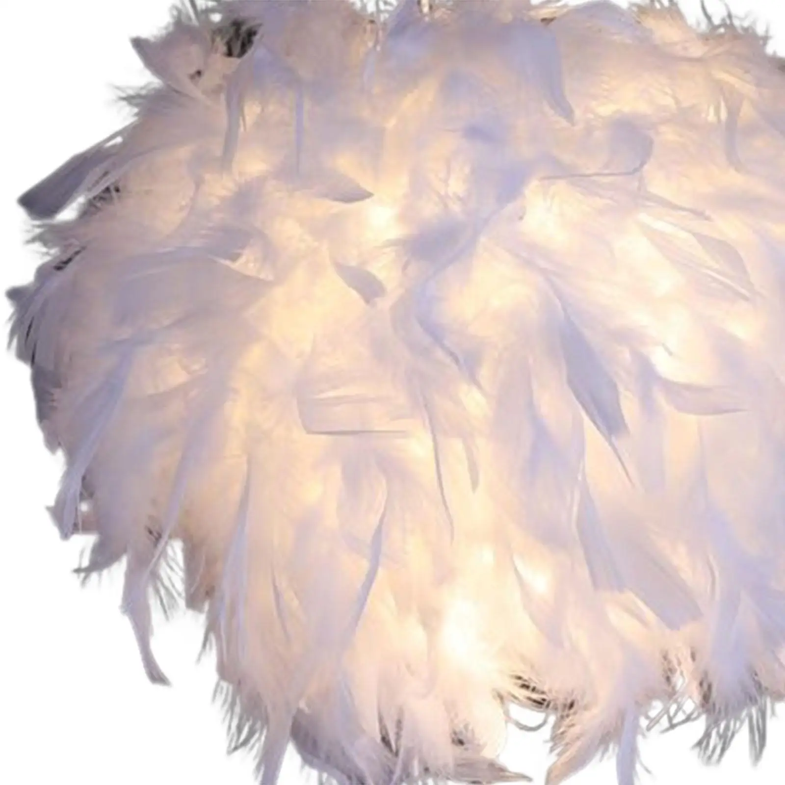 

Modern Feather Lamp Shade Romantic for Ceiling Light Bedroom Decoration Diameter 11 81inch