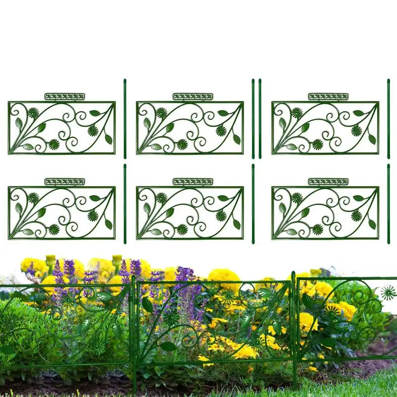 

Durable Garden Fence Border Decorative Garden Fence Rustproof Panel Lawn Edging Border For Yard Landscape Patio Outdoor Fencing