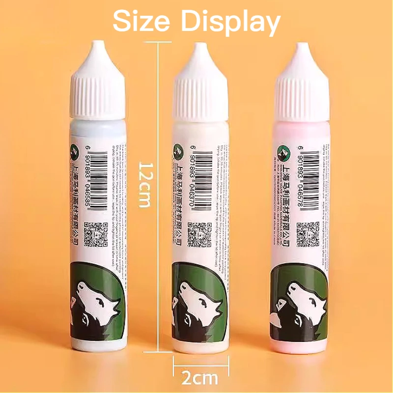 마리의 30ml 마스킹 유체 펜 화이트 핑크 블루 수채화 그림 Frisket 애플리케이터 Art & Calligraphy 용 액체 Frisket Brush
