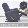 European Style Recliner Stretch Sofa Cover Charcoal Thickened Fleece Recliner Protection Pad Non-slip Furniture Cover 4