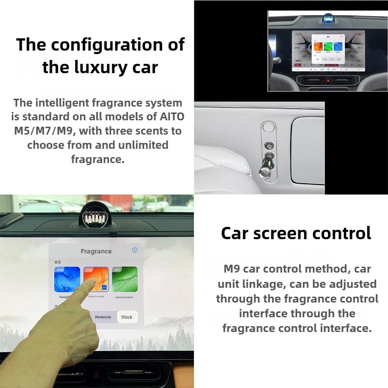 For AITO M8 Car Electric Air Diffuser Fragrance Freshener System Refill Perfume