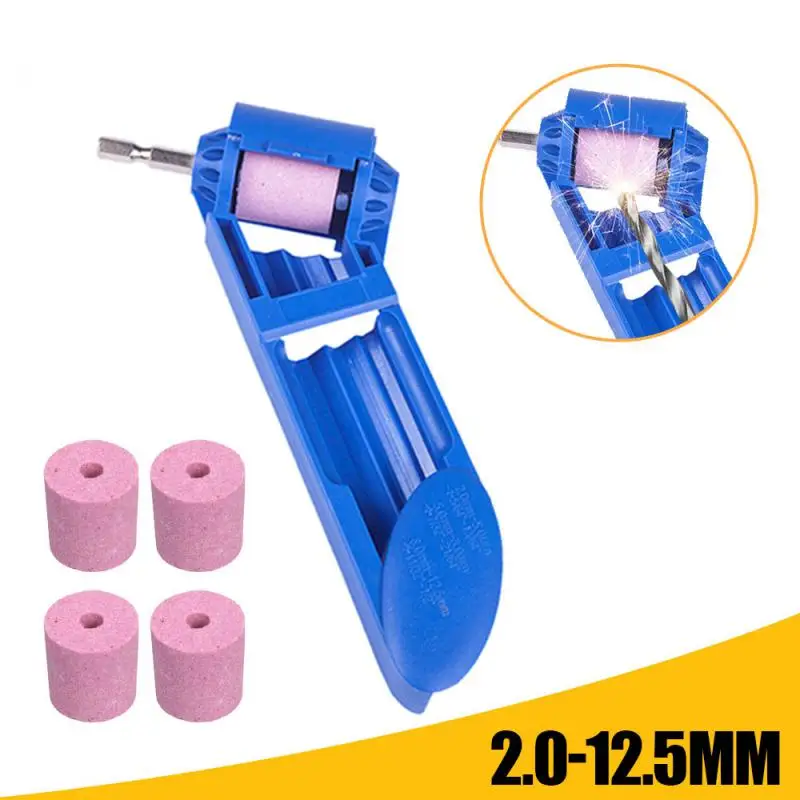 Portable Drill Bit Sharpener Corundum Grinding Wheel Bit Tool Twist