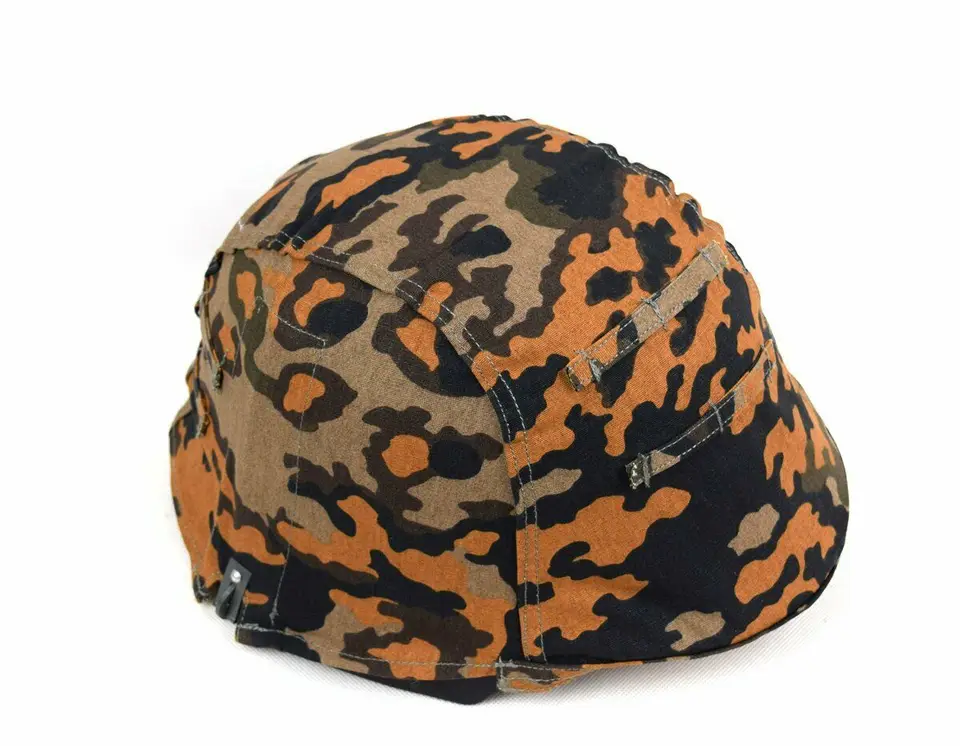 ドイツ軍M35ヘルメット 迷彩カバー2点セット ドイツ軍M35ヘルメット 迷彩カバー2点セット