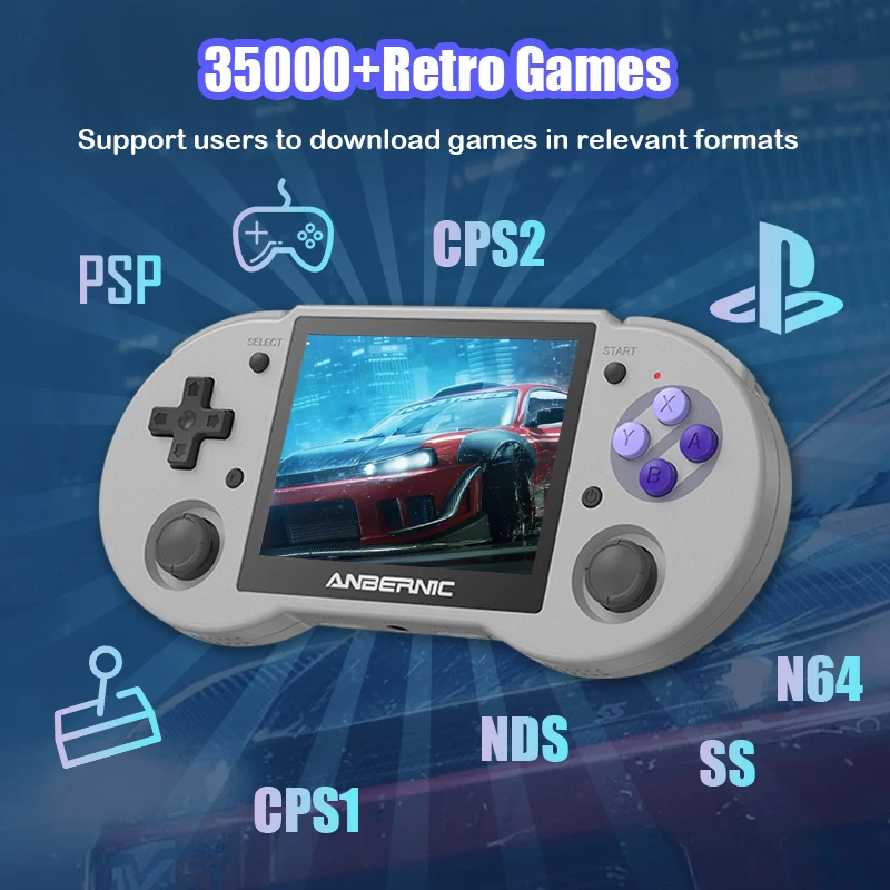 3 5インチのレトロゲームを備えた新しいrg353pコンソール Linuxシステムを備えたポータブルコンソール 5g Wifi ゲーム Rk3566 携帯用ゲーム機 Aliexpress