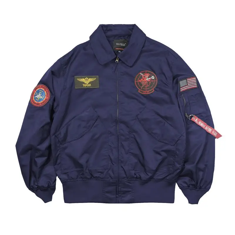 ジャケット・アウター OVY YUYAOFUJI GHbM MILITARY SHORT JACKET TOP GUN CWU-36P Spring Army Patch Pilot Flight Casual