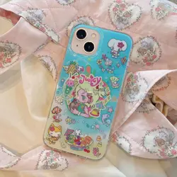 Blue Yellow Little Girl Minimalist Fashion Phone Case - Advanced Versatile Design - iPhone 14 (A)