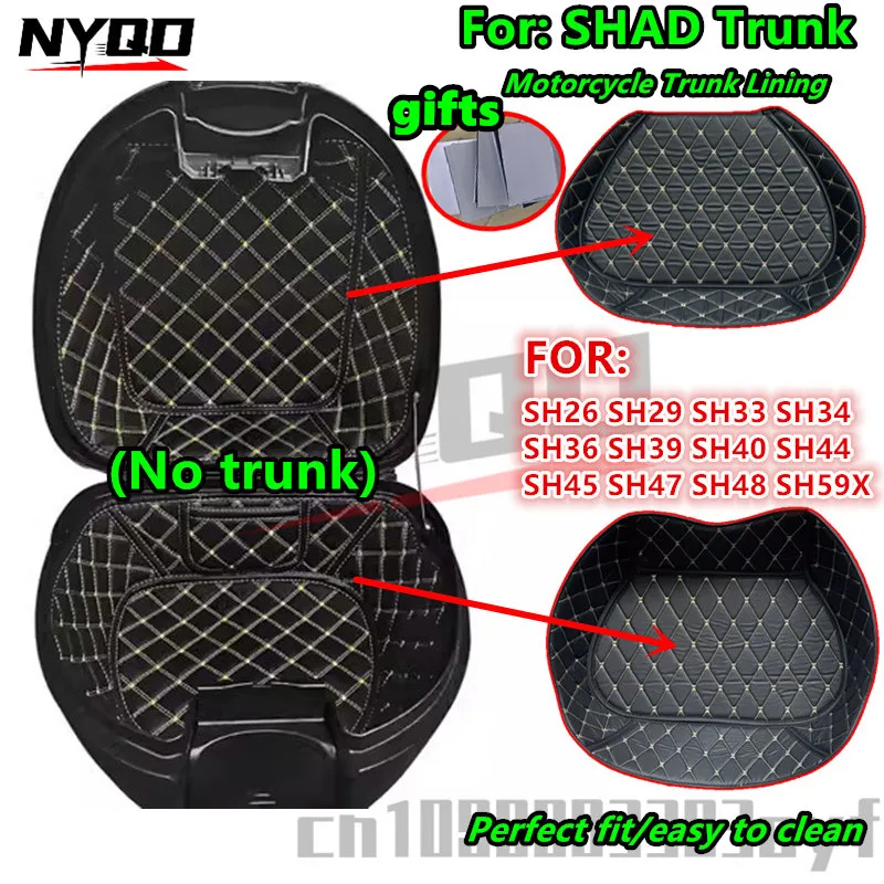 Trunk Liner For SHAD SH26 SH29 SH33 SH34 SH36 SH39 SH40 SH44 SH45 SH47 SH48 SH59X Up and Below Motorcycle Trunk Lining motorcycle trunk liner