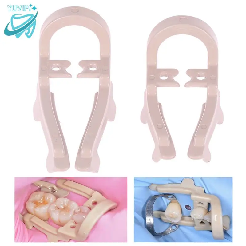 

1Box Dental Rubber Dam Clamp Distal-Extension Rubber Sheets Barrier Clip Resin Clamp Long/Short Dentistry Tools