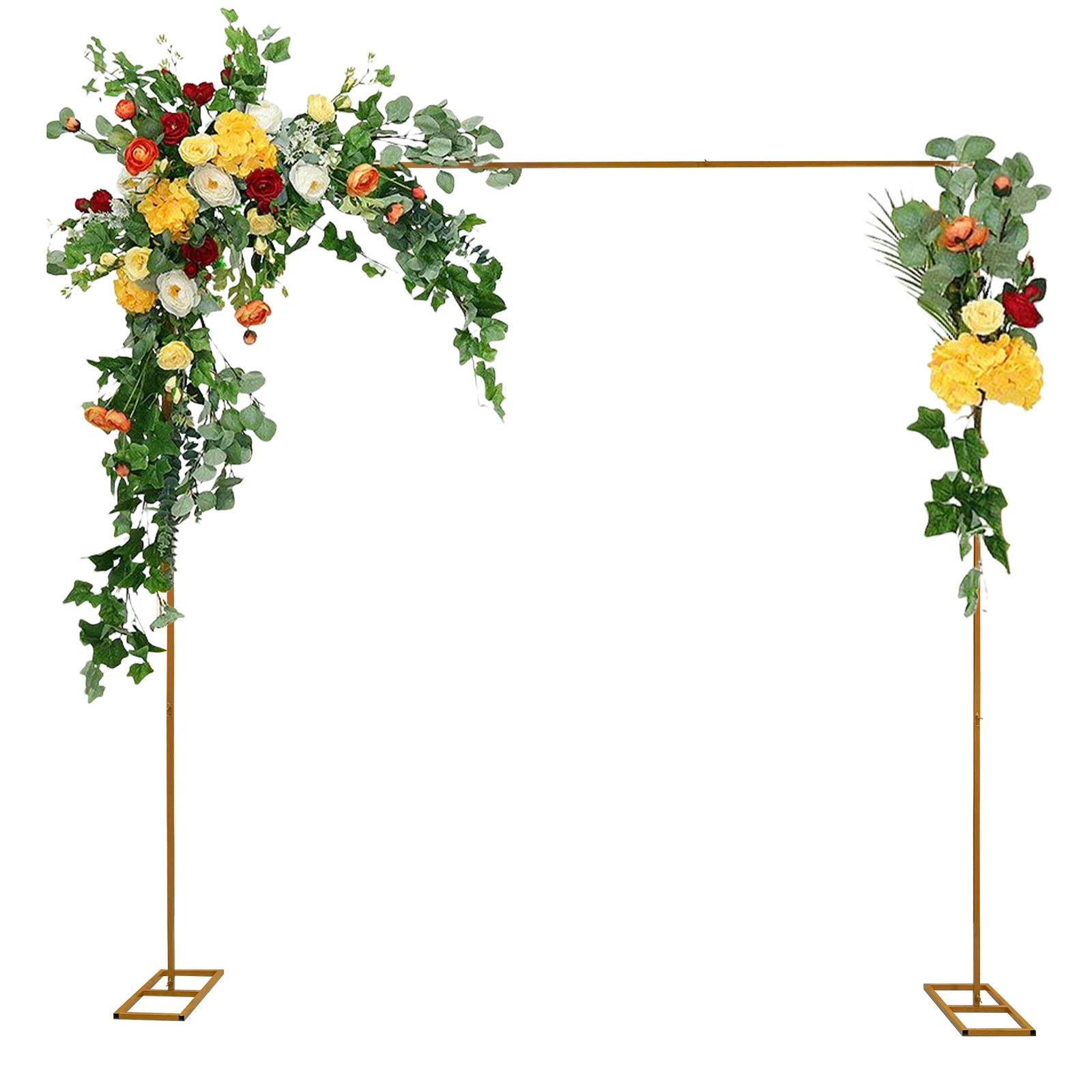 Wedding Arch Stand for Parties and Events Adjustable Height 3ft to 9.8ft Square Iron Frame wedding arch stand party arch set wedding arch set