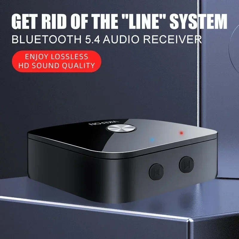 VIKEFON NFC Bluetooth 5.4 Audio Receiver 3.5mm AUX R/L RCA Stereo Lossless Music Wireless Adapter USB U-Disk Play Remote Control